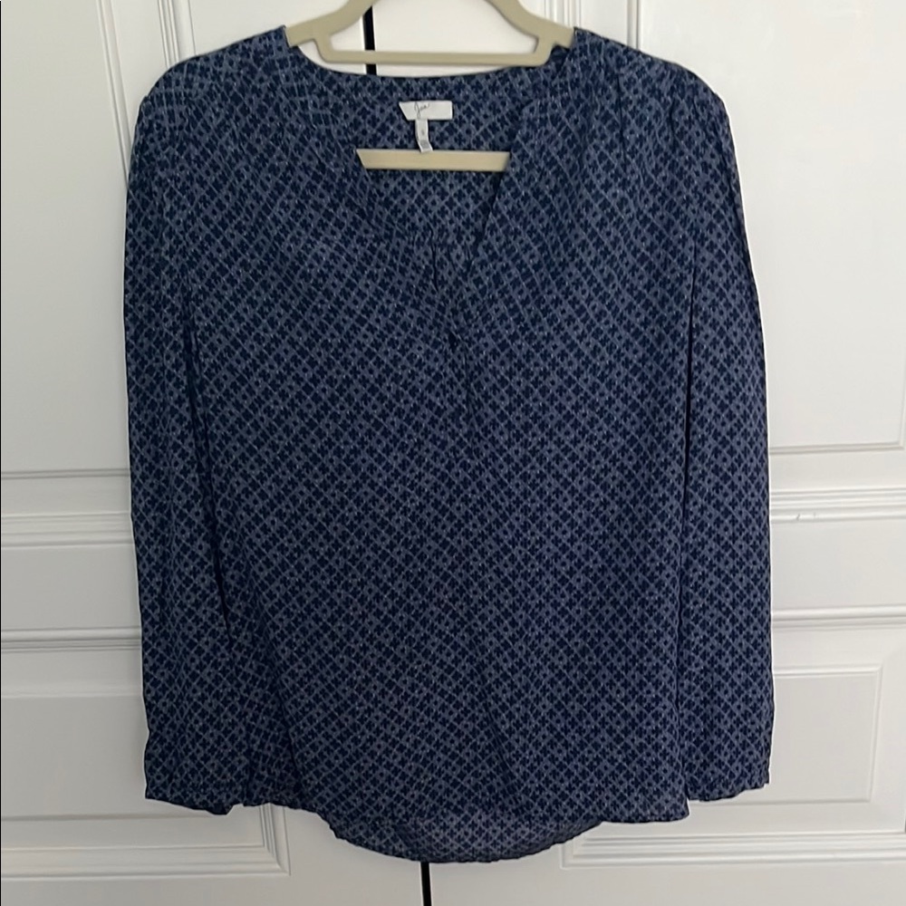 joie Women's Blue Patterned Top